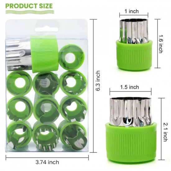 Vegetable / Fruit Cutter Set of 12 Pieces