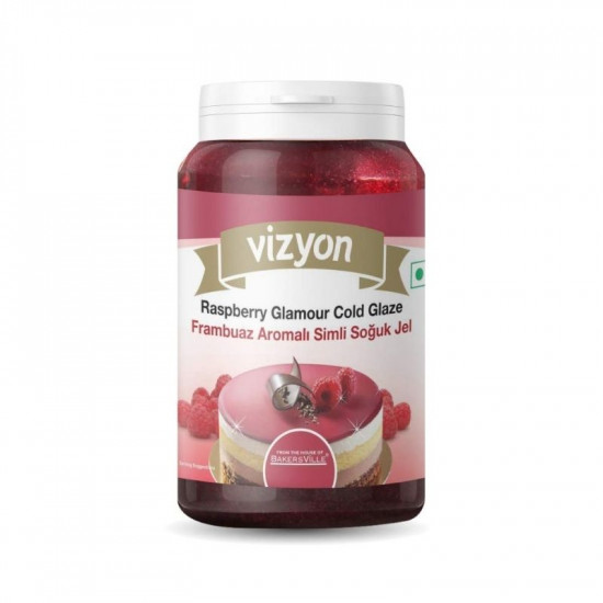 Vizyon Raspberry Glamour Cold Glaze - 125 Gm