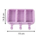 Wave Design 3 Cavity Silicone Popsicle Mould Wave Design 3 Cavity Silicone Popsicle Mould