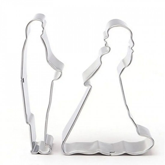 Wedding Couple Stainless Steel Cookie Cutter