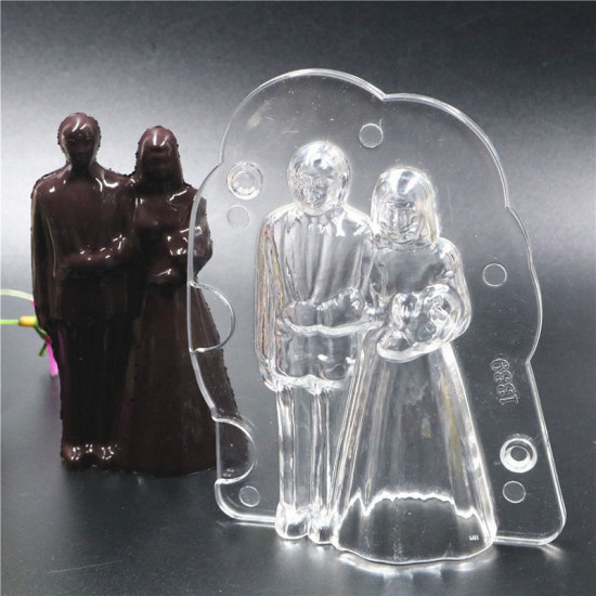 Wedding Couple 3D Polycarbonate Chocolate Mould