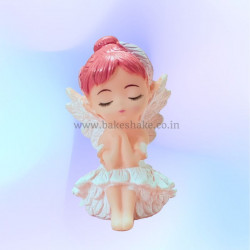 White Angel Doll Cake Topper