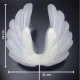 White Angel Feather Wings Cake Topper