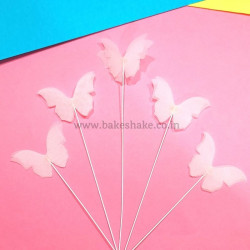 White Butterfly Cake Topper (5 Pieces)