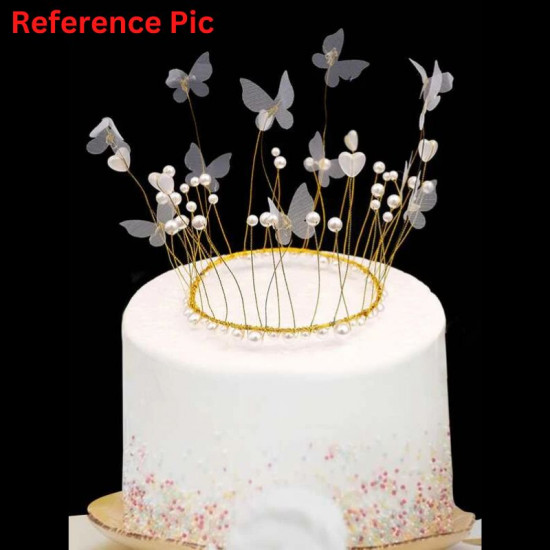 White Butterfly Cake Topper (5 Pieces)