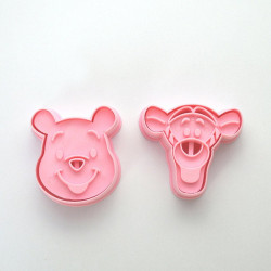 Winner Bear and Tiger Cookie Cutter and Embosser