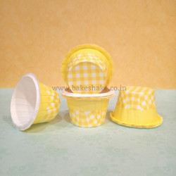 Yellow Checks Bake and Serve Muffin Moulds  - 107