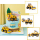 Yellow Road Roller Truck Cake Topper